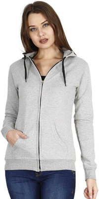 Purser Full Sleeve Solid Women Sweatshirt