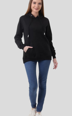 Pwexz Full Sleeve Solid Women Sweatshirt