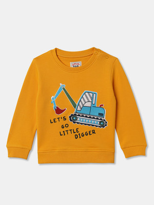R&B Full Sleeve Graphic Print Baby Boys Sweatshirt