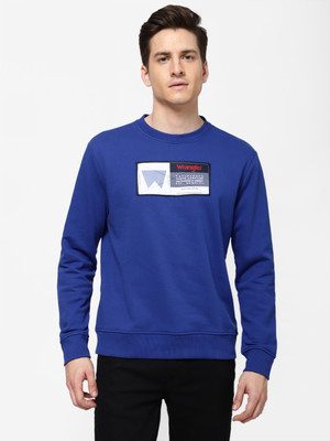 Wrangler Full Sleeve Solid Men Sweatshirt