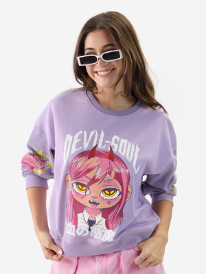 The Souled Store Full Sleeve Printed Women Sweatshirt