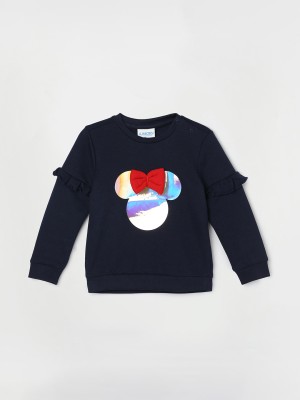 Juniors by Lifestyle Full Sleeve Graphic Print Baby Girls Sweatshirt