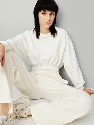 MAX Full Sleeve Solid Women Sweatshirt