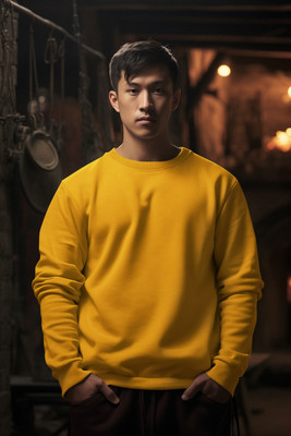 COLOR CAPITAL Full Sleeve Solid Men & Women Sweatshirt