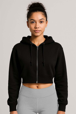 PRAVAHA Full Sleeve Solid Women Sweatshirt