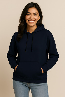 Wellvery Full Sleeve Solid Women Sweatshirt