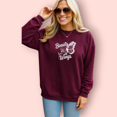 HouseOfCommon Full Sleeve Solid Women Sweatshirt