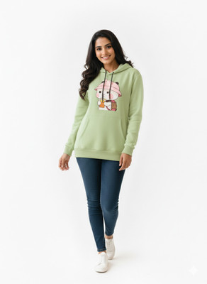 YTDTRADING Full Sleeve Printed Women Reversible Sweatshirt