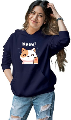 Wellvery Full Sleeve Graphic Print, Printed Women Sweatshirt