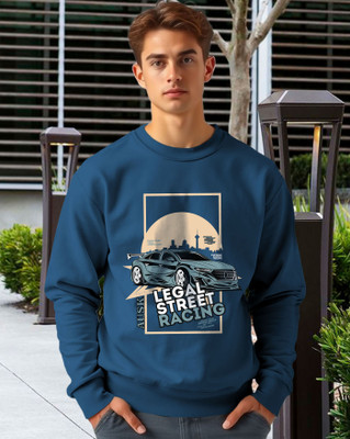 AOOSH Full Sleeve Graphic Print Men Sweatshirt