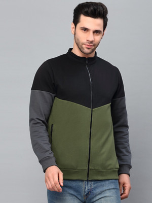 RIGO Full Sleeve Color Block Men Sweatshirt