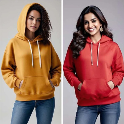 Pwexz Full Sleeve Solid Women Sweatshirt