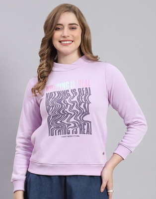 MONTE CARLO Full Sleeve Printed Women Sweatshirt