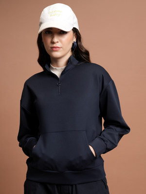 Tokyo Talkies Full Sleeve Solid Women Sweatshirt