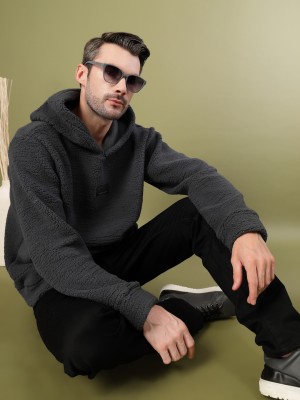 RIGO Full Sleeve Solid Men Sweatshirt