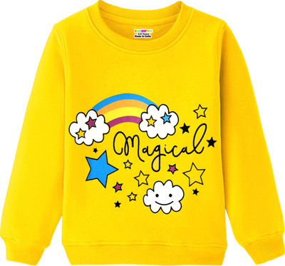 Kuchipoo Full Sleeve Printed Girls Sweatshirt