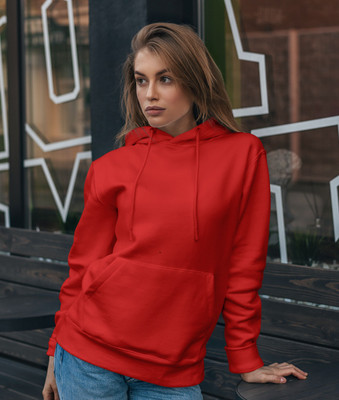 EZCLOTHING Full Sleeve Solid Women Sweatshirt