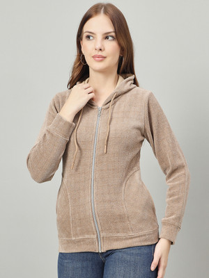 DUKE Full Sleeve Self Design Women Sweatshirt