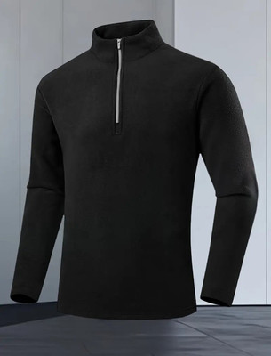 deslizar Full Sleeve Solid Men Sweatshirt