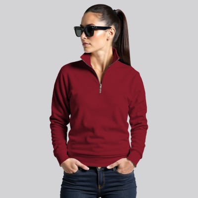 FashionAndYOUTH Full Sleeve Solid Women Sweatshirt