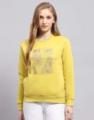 MONTE CARLO Full Sleeve Printed Women Sweatshirt