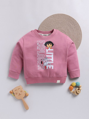 Happy Faces Full Sleeve Printed Girls Sweatshirt