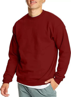 KWSH Full Sleeve Solid Men Sweatshirt