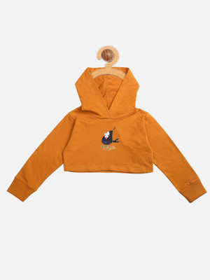 Aww Hunnie Full Sleeve Solid Girls Sweatshirt
