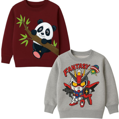 The Knight Riders Full Sleeve Graphic Print Baby Boys & Baby Girls Sweatshirt