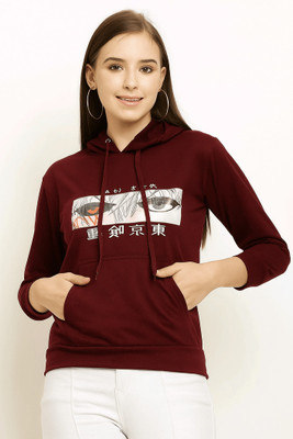 Uniquessence Full Sleeve Printed Women Sweatshirt