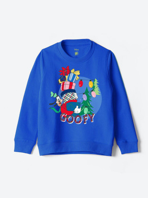 YK Disney Full Sleeve Graphic Print Boys Sweatshirt