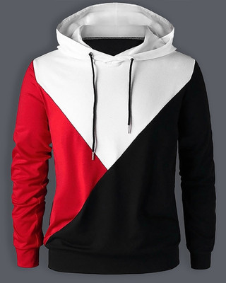 EyeBogler Colorblock Men Hooded Neck Multicolor T-Shirt