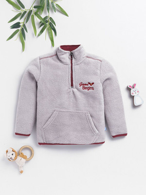 Here&Now X Game Begins Full Sleeve Solid Boys Sweatshirt