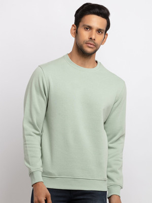 Picpok Trends Full Sleeve Solid Men Sweatshirt