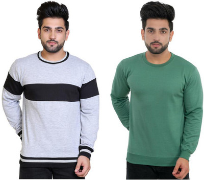 Bliss Bell Full Sleeve Self Design Men Sweatshirt