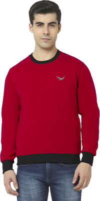 Hiflyers Full Sleeve Solid Men Sweatshirt