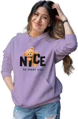 Wellvery Full Sleeve Graphic Print, Printed Women Sweatshirt