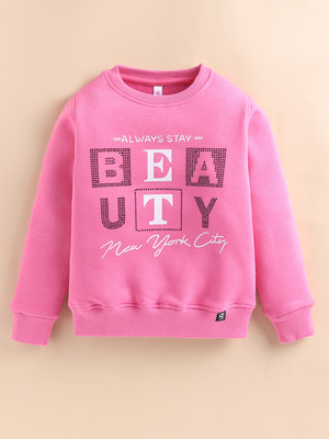 Giniekids Full Sleeve Printed Girls Sweatshirt