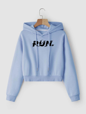 Vmens Printed Round Neck Formal Women Light Blue Sweater