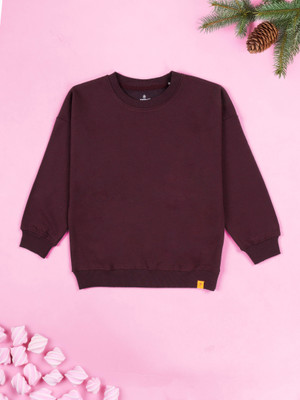 KiddoPanti Full Sleeve Solid Boys Sweatshirt