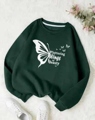 Draxstarss Full Sleeve Solid Women Sweatshirt