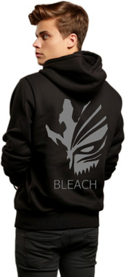 Joy nd Happinness Printed Hooded Neck Casual Men Black Sweater