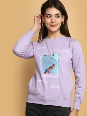 V-MART Full Sleeve Printed Women Sweatshirt