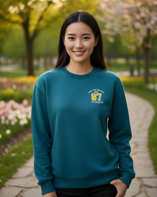 flyind Full Sleeve Printed Women Sweatshirt