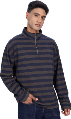 Eszett Full Sleeve Striped Men Sweatshirt