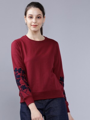 Neelkanth Full Sleeve Solid Women Sweatshirt