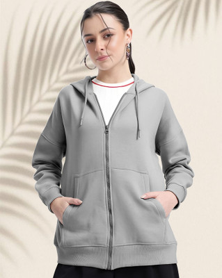 ENITOR Full Sleeve Solid Women Sweatshirt