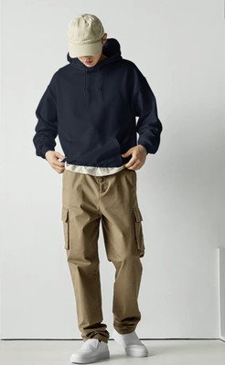 HARPITA Full Sleeve Solid Men Sweatshirt