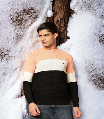 SILVANUS Full Sleeve Color Block Men Sweatshirt