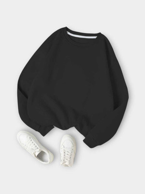 FAISALGARMENT Full Sleeve Solid Women Sweatshirt